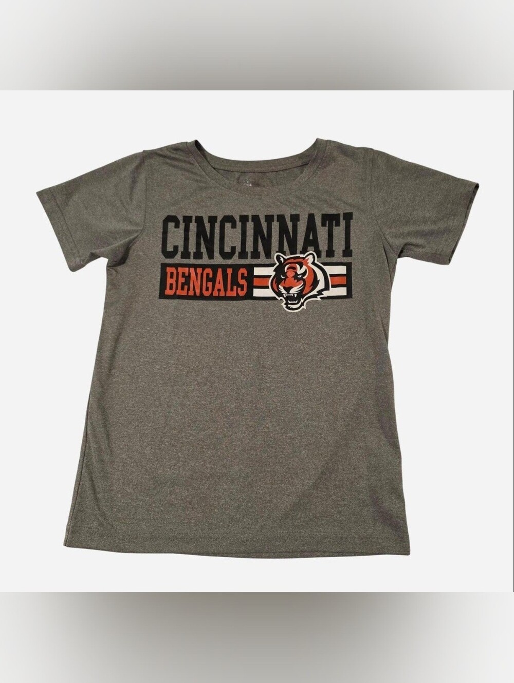 Cincinnati Bengals Kids Gray Graphic Tee Medium